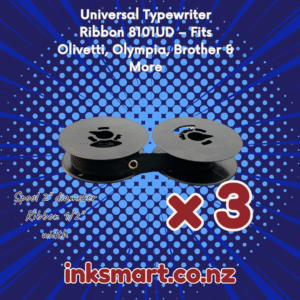 BROTHER DELUXE 900 800T 1300 1350 1510 1613 Typewriter Ribbon (3 Pack)