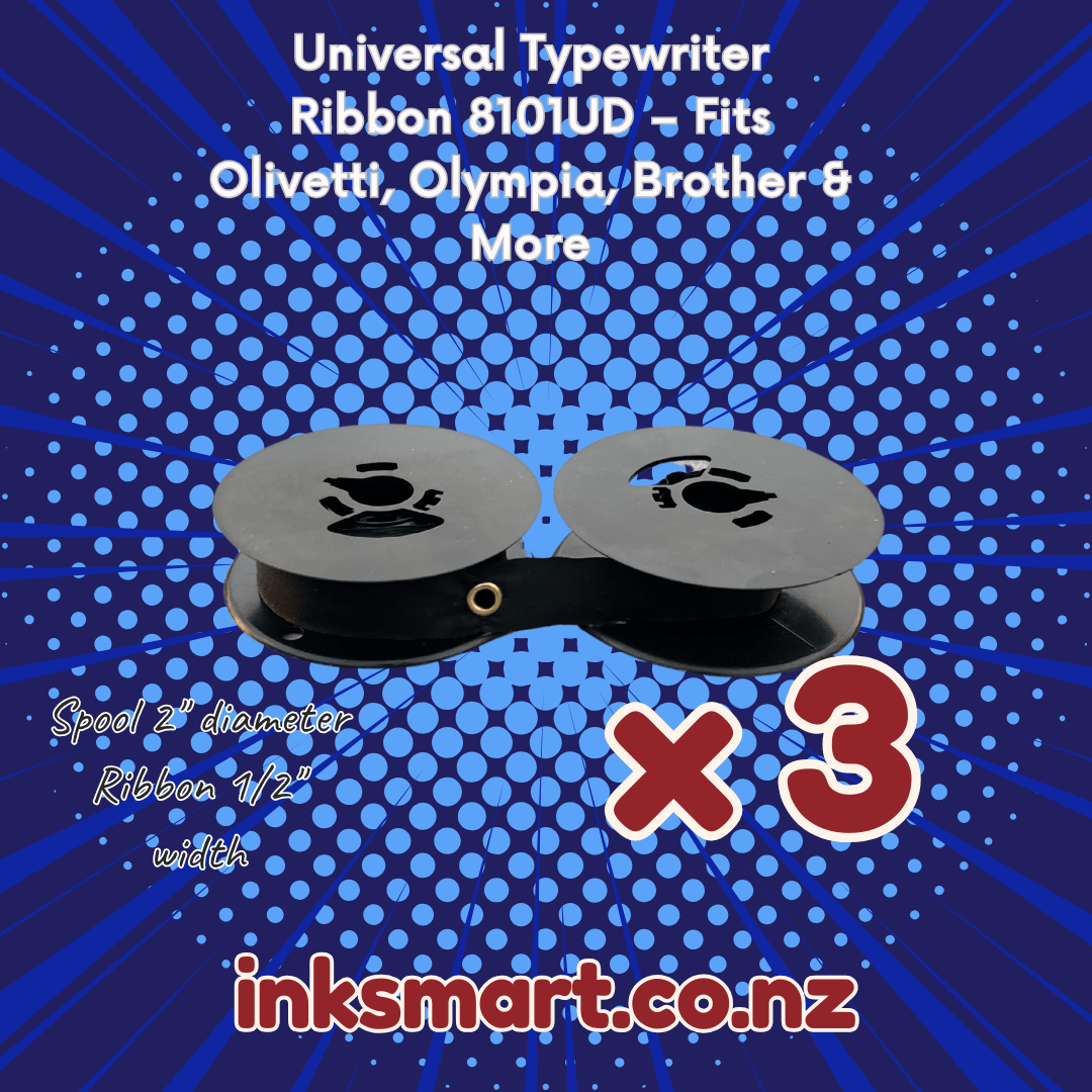 BROTHER DELUXE 900 800T 1300 1350 1510 1613 Typewriter Ribbon (3 Pack)
