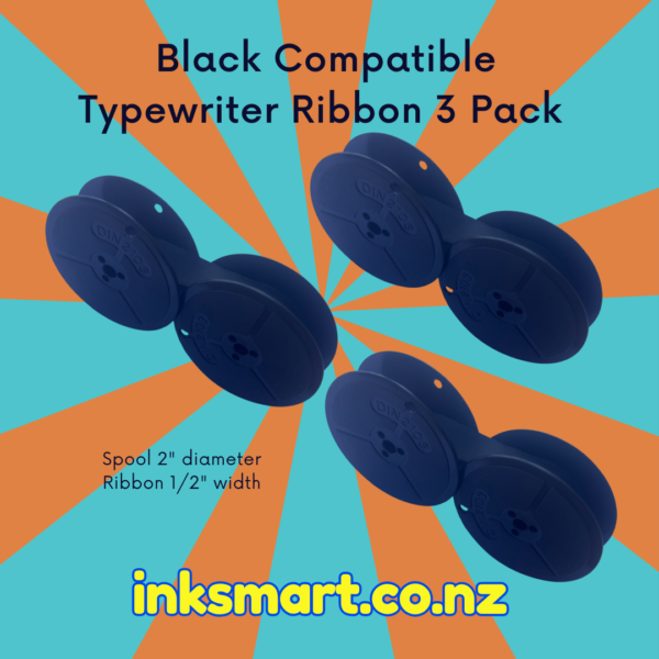 Daro Erika 5, 6, 10. 12, 31, 32, 33 Black Typewriter Ribbon -3 Pack