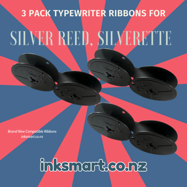 SILVER REED 500, SILVERETTE, II, SR100 TABULATOR, Consul II, 2223 TWIN SPOOL BLACK  TYPEWRITER RIBBON