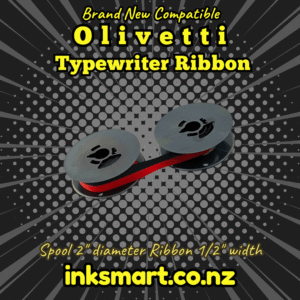 Olivetti Typewriter Ribbon black/red – Compatible Double Spool